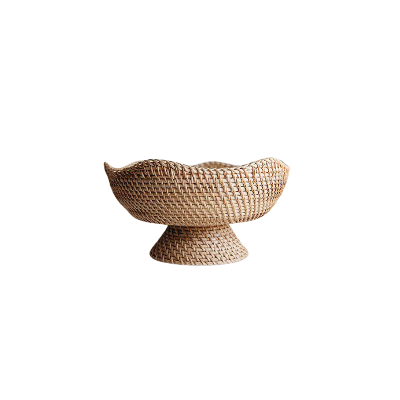 Rattan Scalloped Bowl - Hostess