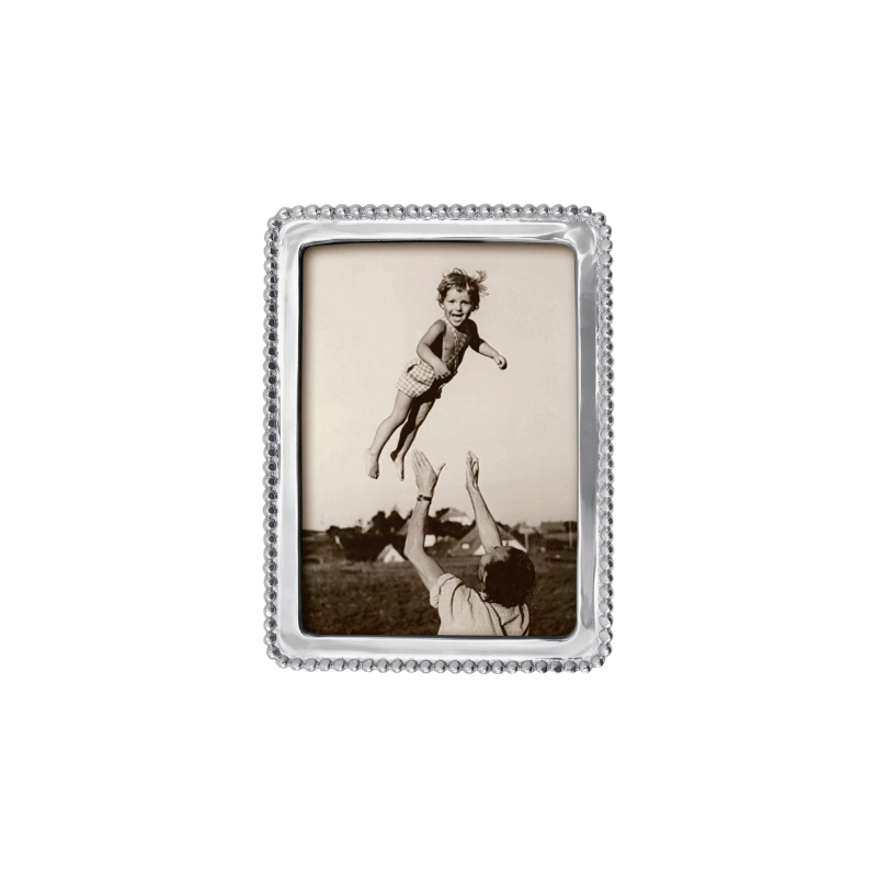 Silver Beaded Frame - For Her