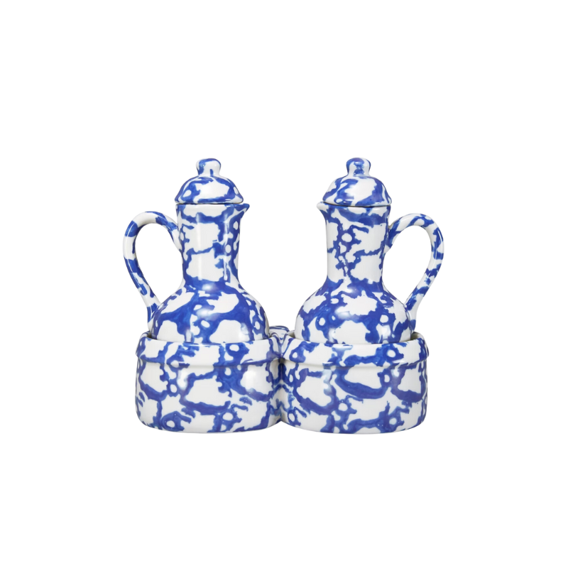 Spongeware Oil & Vinegar Set - Hostess